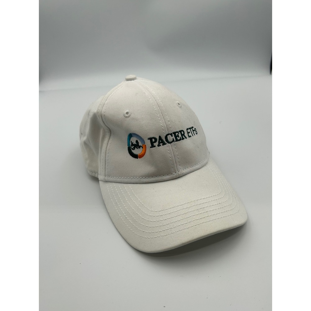 Sportsman Pacer ETFs White Cotton Adjustable Baseball Cap Hat Finance Corporate